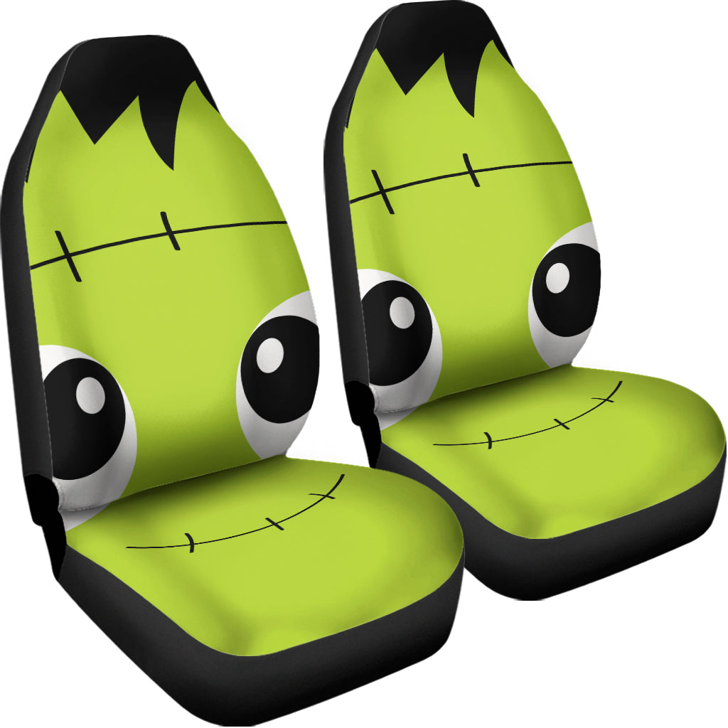 Cute Frankenstein Face Print Universal Fit Car Seat Covers