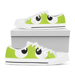 Cute Frankenstein Face Print White Low Top Shoes