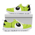 Cute Frankenstein Face Print White Running Shoes