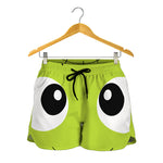 Cute Frankenstein Face Print Women's Shorts