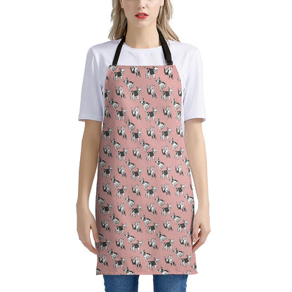 Cute French Bulldog Puppy Pattern Print Apron