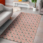 Cute French Bulldog Puppy Pattern Print Area Rug