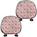 Cute French Bulldog Puppy Pattern Print Car Headrest Covers