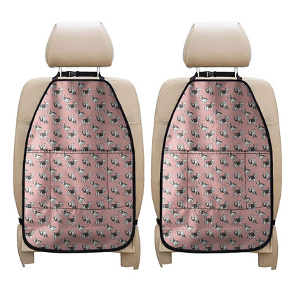 Cute French Bulldog Puppy Pattern Print Car Seat Organizers
