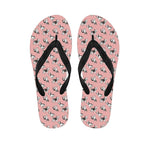 Cute French Bulldog Puppy Pattern Print Flip Flops
