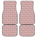 Cute French Bulldog Puppy Pattern Print Front and Back Car Floor Mats