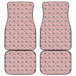 Cute French Bulldog Puppy Pattern Print Front and Back Car Floor Mats
