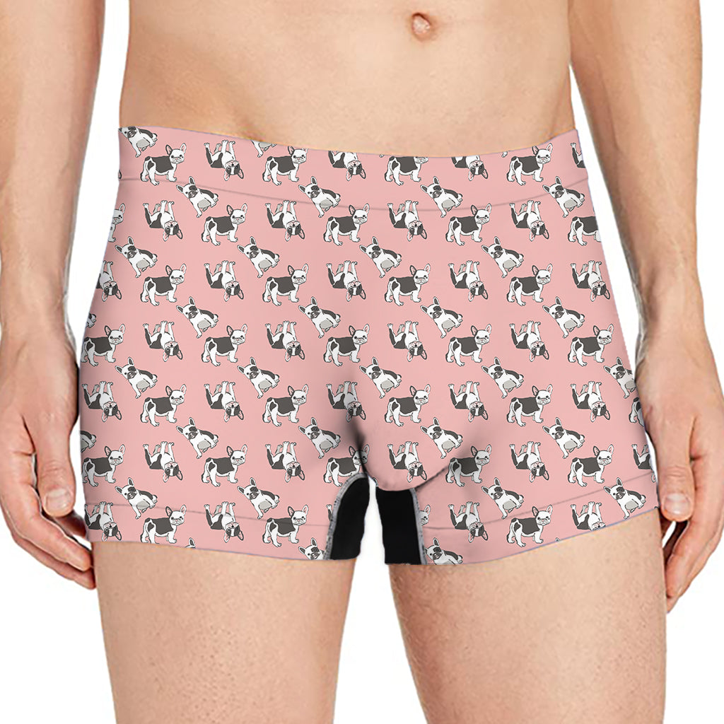 Cute French Bulldog Puppy Pattern Print Men's Boxer Briefs
