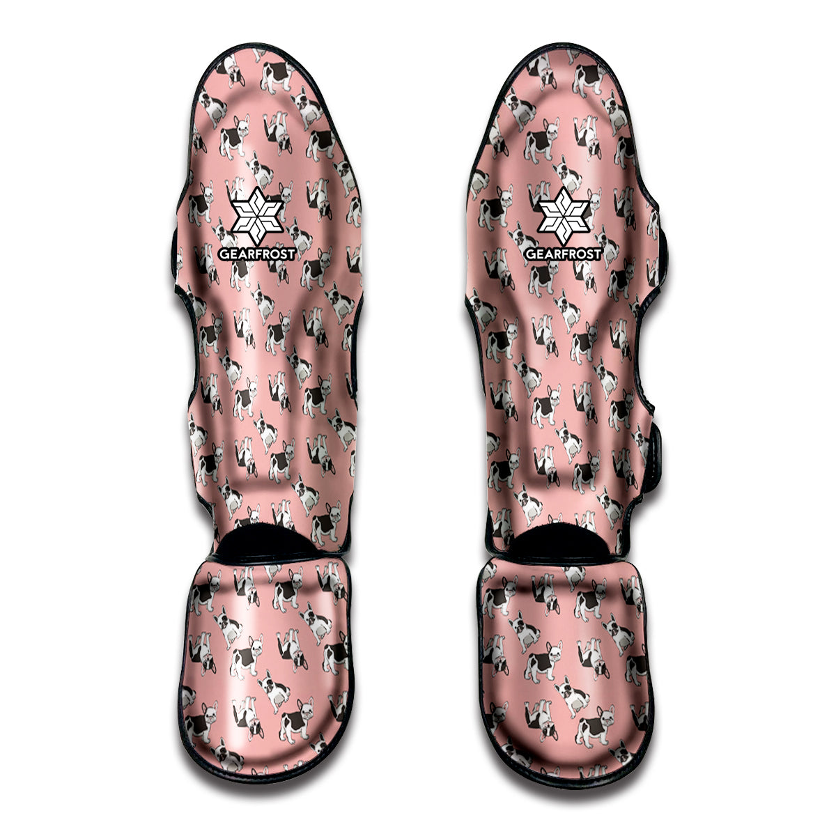 Cute French Bulldog Puppy Pattern Print Muay Thai Shin Guard