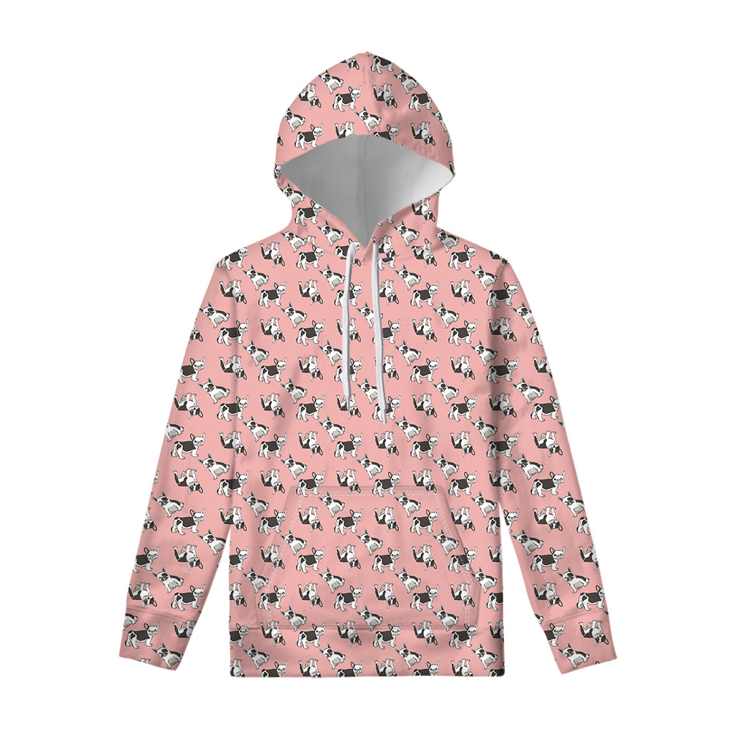 Cute French Bulldog Puppy Pattern Print Pullover Hoodie