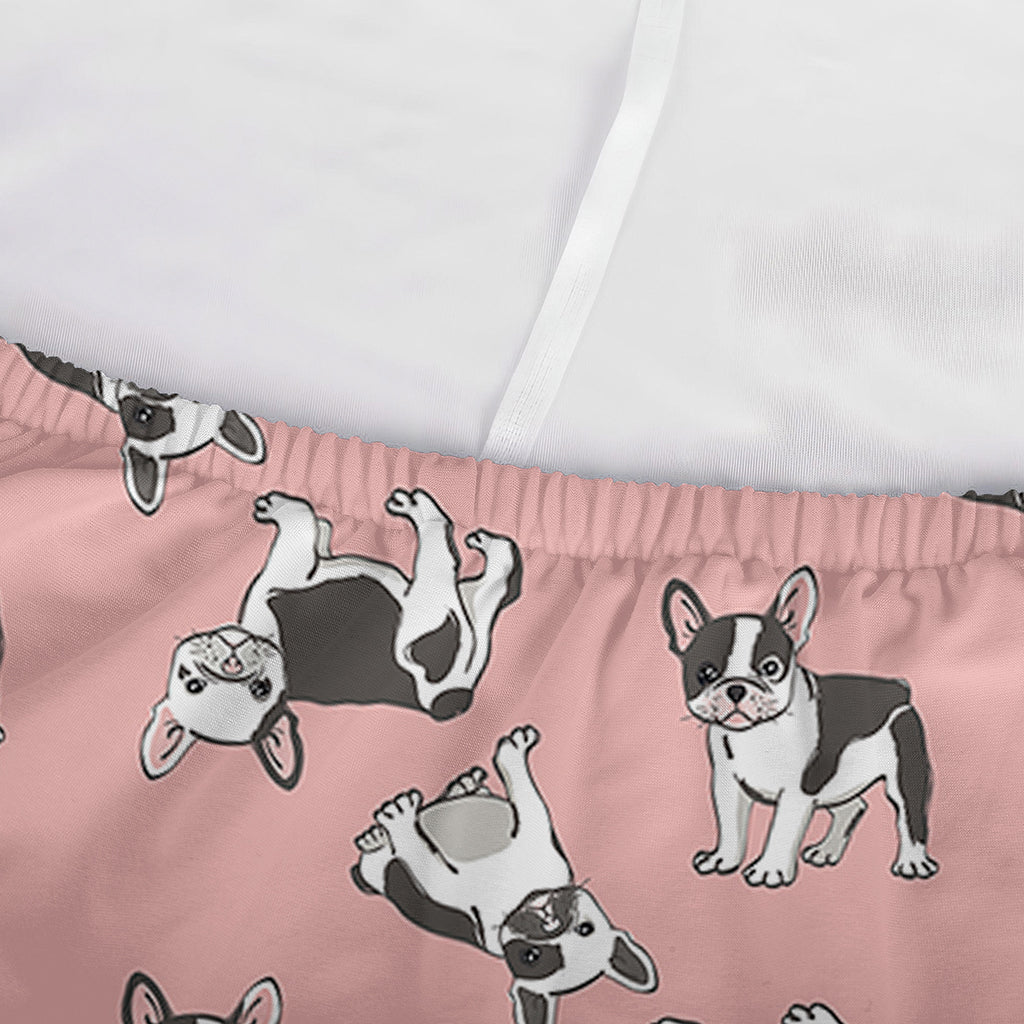 Cute French Bulldog Puppy Pattern Print Sofa Cover