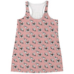 Cute French Bulldog Puppy Pattern Print Women's Racerback Tank Top