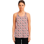 Cute French Bulldog Puppy Pattern Print Women's Racerback Tank Top
