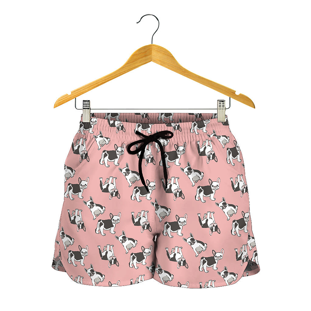 Cute French Bulldog Puppy Pattern Print Women's Shorts
