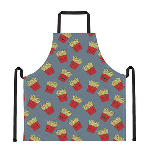 Cute French Fries Pattern Print Apron