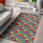 Cute French Fries Pattern Print Area Rug