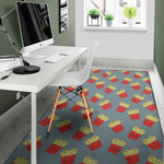 Cute French Fries Pattern Print Area Rug