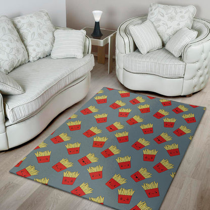 Cute French Fries Pattern Print Area Rug