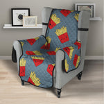 Cute French Fries Pattern Print Armchair Protector