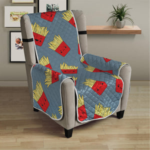 Cute French Fries Pattern Print Armchair Protector