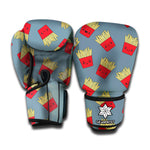 Cute French Fries Pattern Print Boxing Gloves