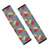 Cute French Fries Pattern Print Car Seat Belt Covers