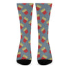 Cute French Fries Pattern Print Crew Socks