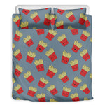 Cute French Fries Pattern Print Duvet Cover Bedding Set