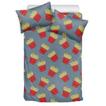 Cute French Fries Pattern Print Duvet Cover Bedding Set