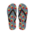 Cute French Fries Pattern Print Flip Flops