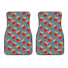 Cute French Fries Pattern Print Front Car Floor Mats