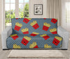 Cute French Fries Pattern Print Futon Protector