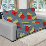 Cute French Fries Pattern Print Futon Protector