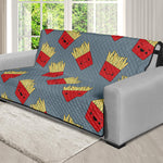 Cute French Fries Pattern Print Futon Protector