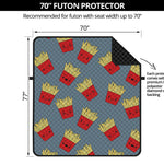 Cute French Fries Pattern Print Futon Protector