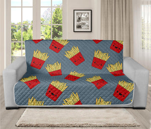 Cute French Fries Pattern Print Futon Protector