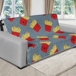 Cute French Fries Pattern Print Futon Protector