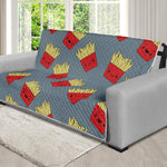 Cute French Fries Pattern Print Futon Protector