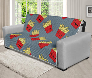 Cute French Fries Pattern Print Futon Protector