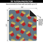 Cute French Fries Pattern Print Futon Protector