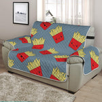 Cute French Fries Pattern Print Half Sofa Protector