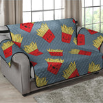 Cute French Fries Pattern Print Loveseat Protector