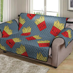 Cute French Fries Pattern Print Loveseat Protector