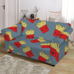 Cute French Fries Pattern Print Loveseat Slipcover