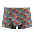 Cute French Fries Pattern Print Men's Boxer Briefs