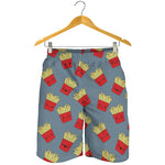 Cute French Fries Pattern Print Men's Shorts