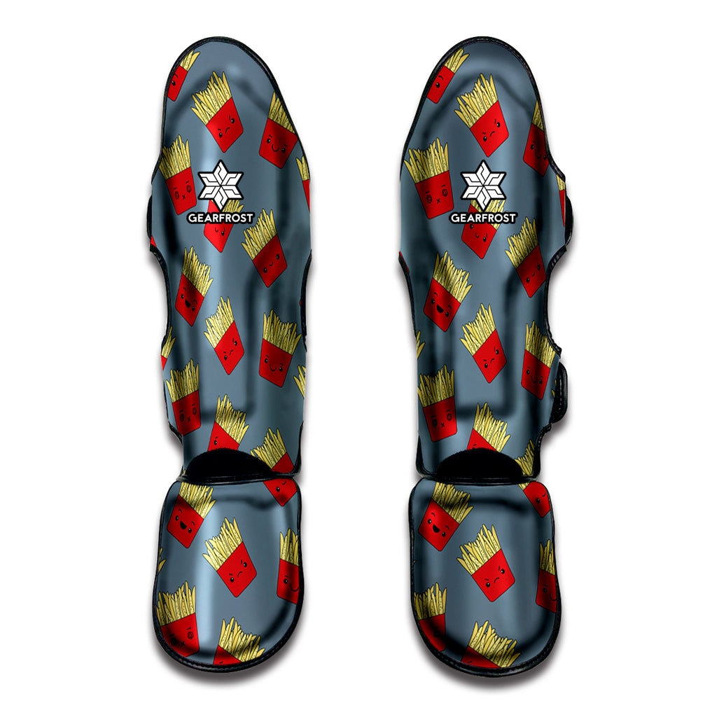 Cute French Fries Pattern Print Muay Thai Shin Guard