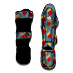 Cute French Fries Pattern Print Muay Thai Shin Guard