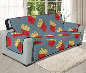 Cute French Fries Pattern Print Oversized Sofa Protector