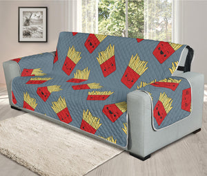 Cute French Fries Pattern Print Oversized Sofa Protector